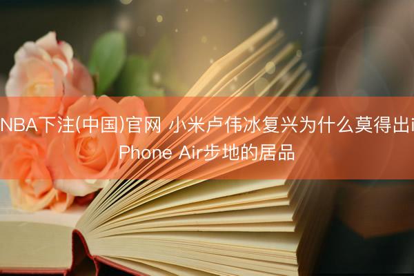 NBA下注(中国)官网 小米卢伟冰复兴为什么莫得出iPhone Air步地的居品