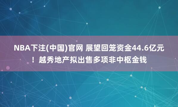 NBA下注(中国)官网 展望回笼资金44.6亿元！越秀地产拟出售多项非中枢金钱