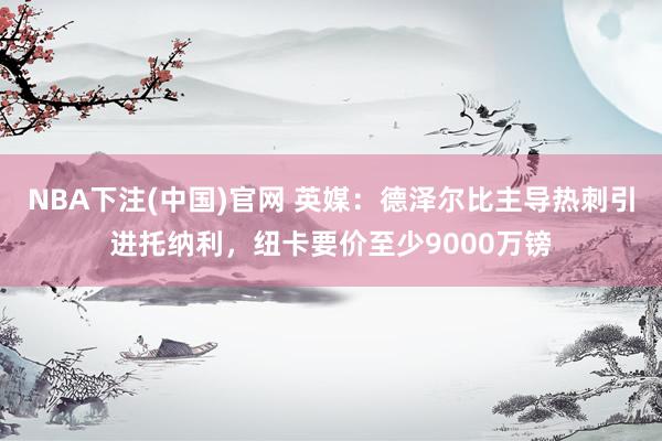 NBA下注(中国)官网 英媒：德泽尔比主导热刺引进托纳利，纽卡要价至少9000万镑